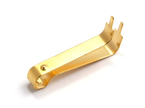 Gold-plated contact spring - Gutekunst Formfedern