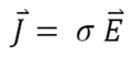 Leitfaehigkeit Metalle Formel | J ⃑= σ E ⃑